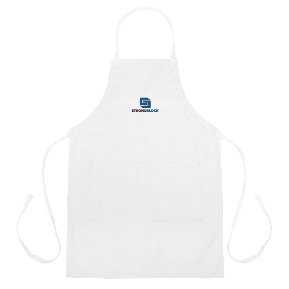 StrongbBlock Embroidered Apron