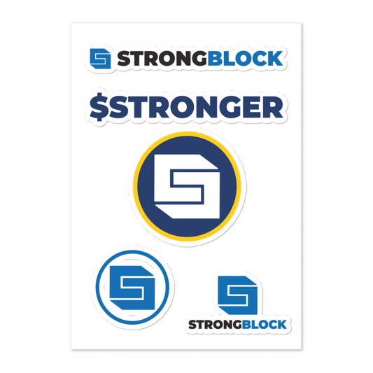 StrongBlock STRONGER Sticker sheet